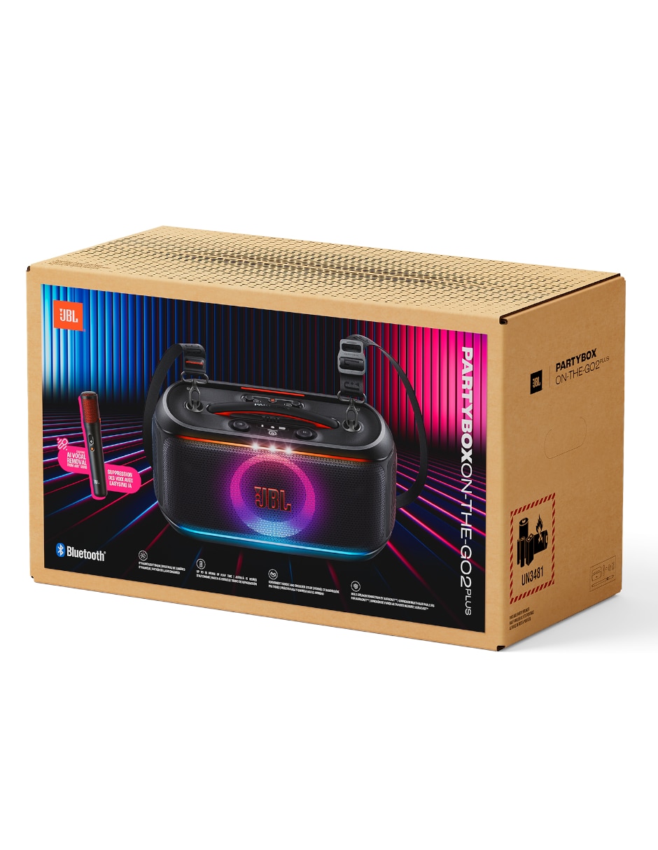 Bocina portátil jbl partybox on-the-go 2 plus bluetooth 2