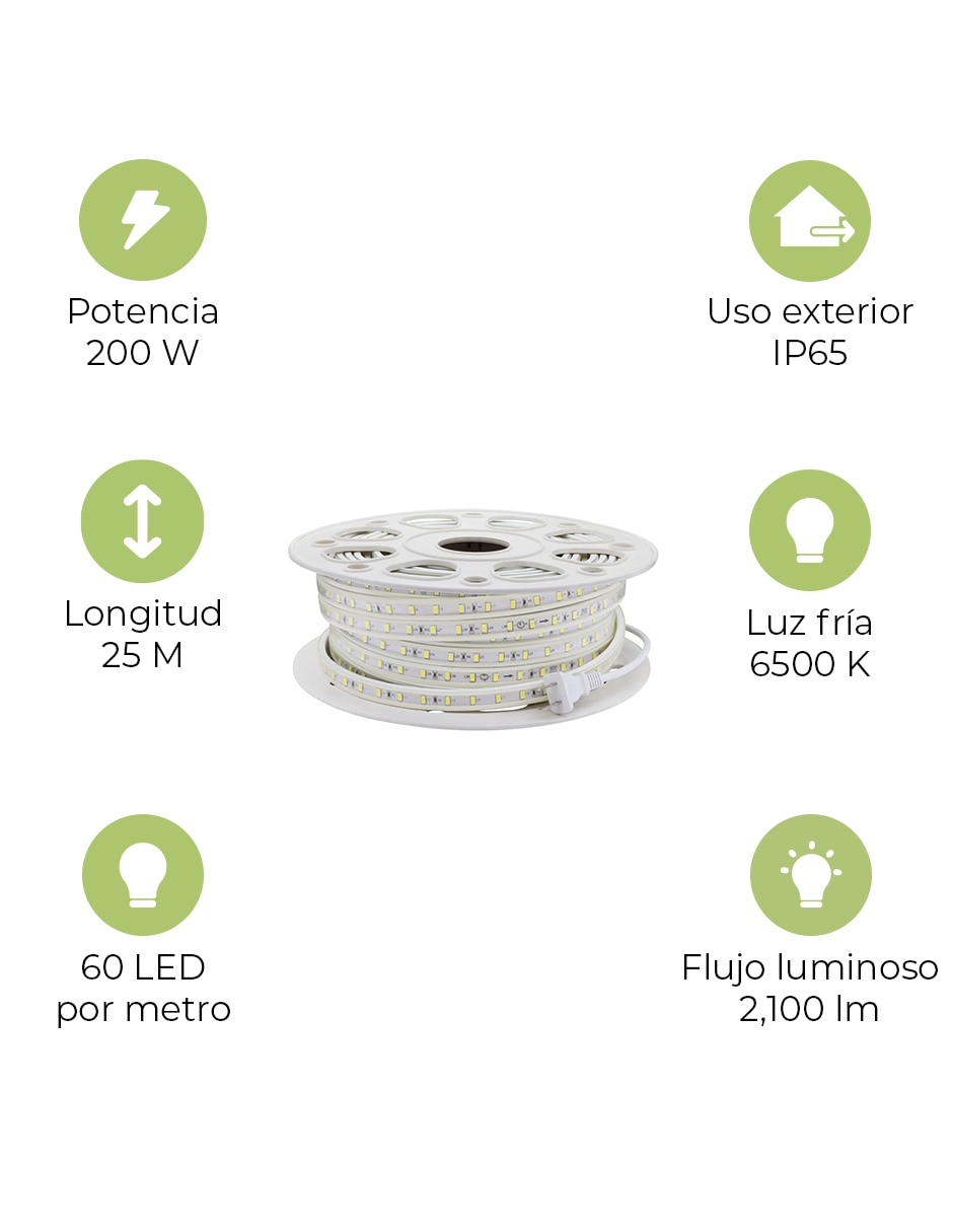 Tira led smart led direct snake 68-563060225cw-2 continuo focos 3