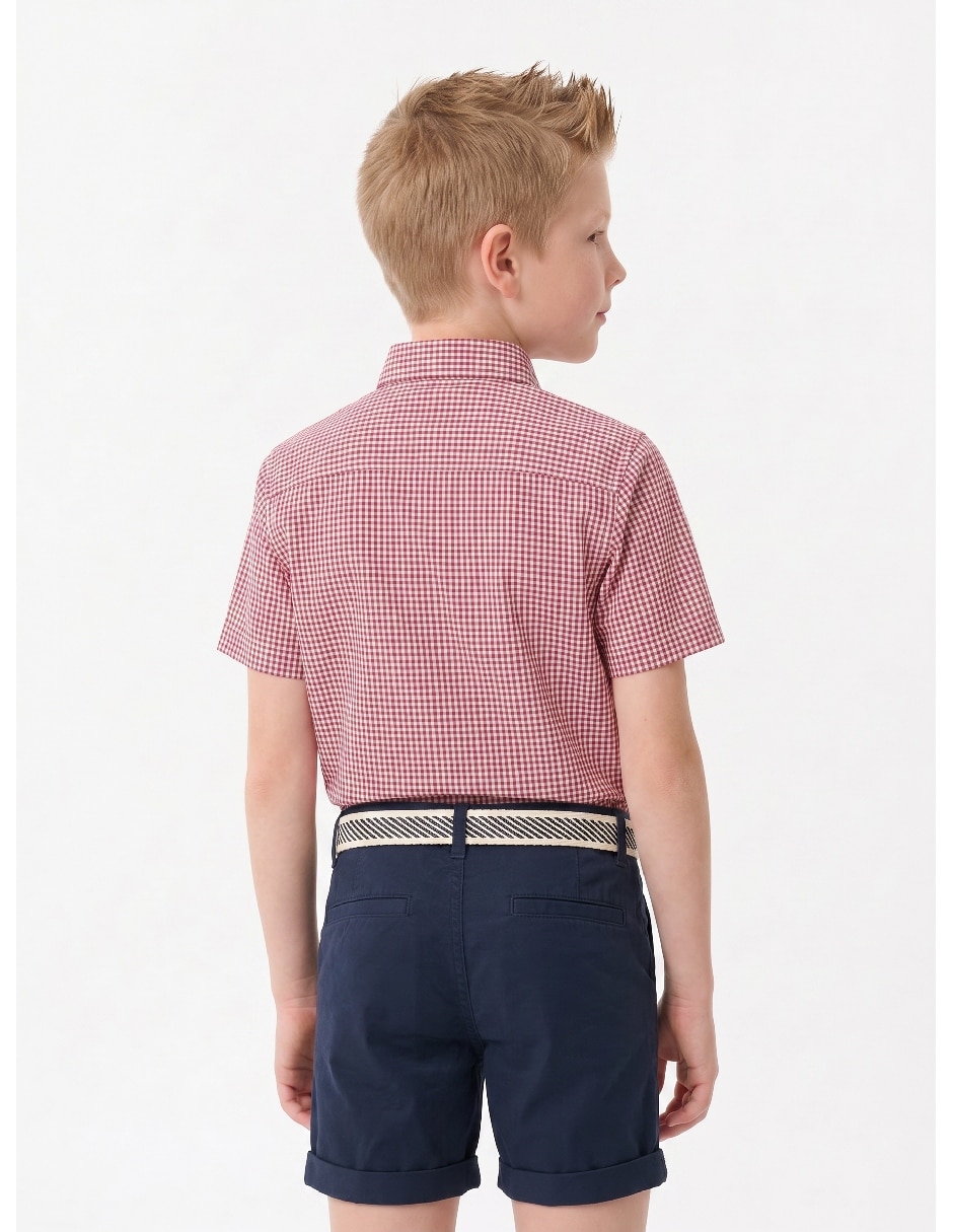 Camisa casual manga corta para niño 7