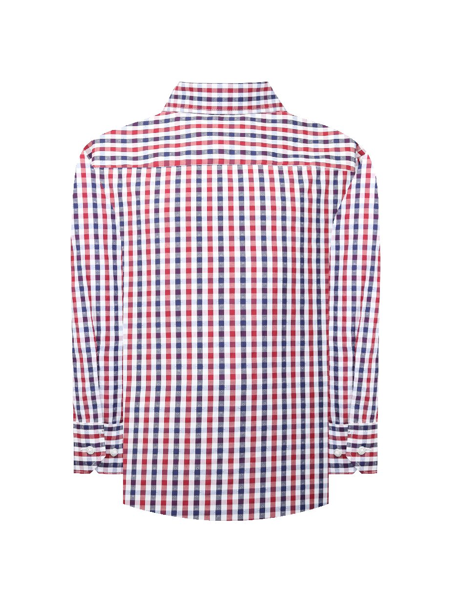 Camisa casual de algodón manga larga para niño
