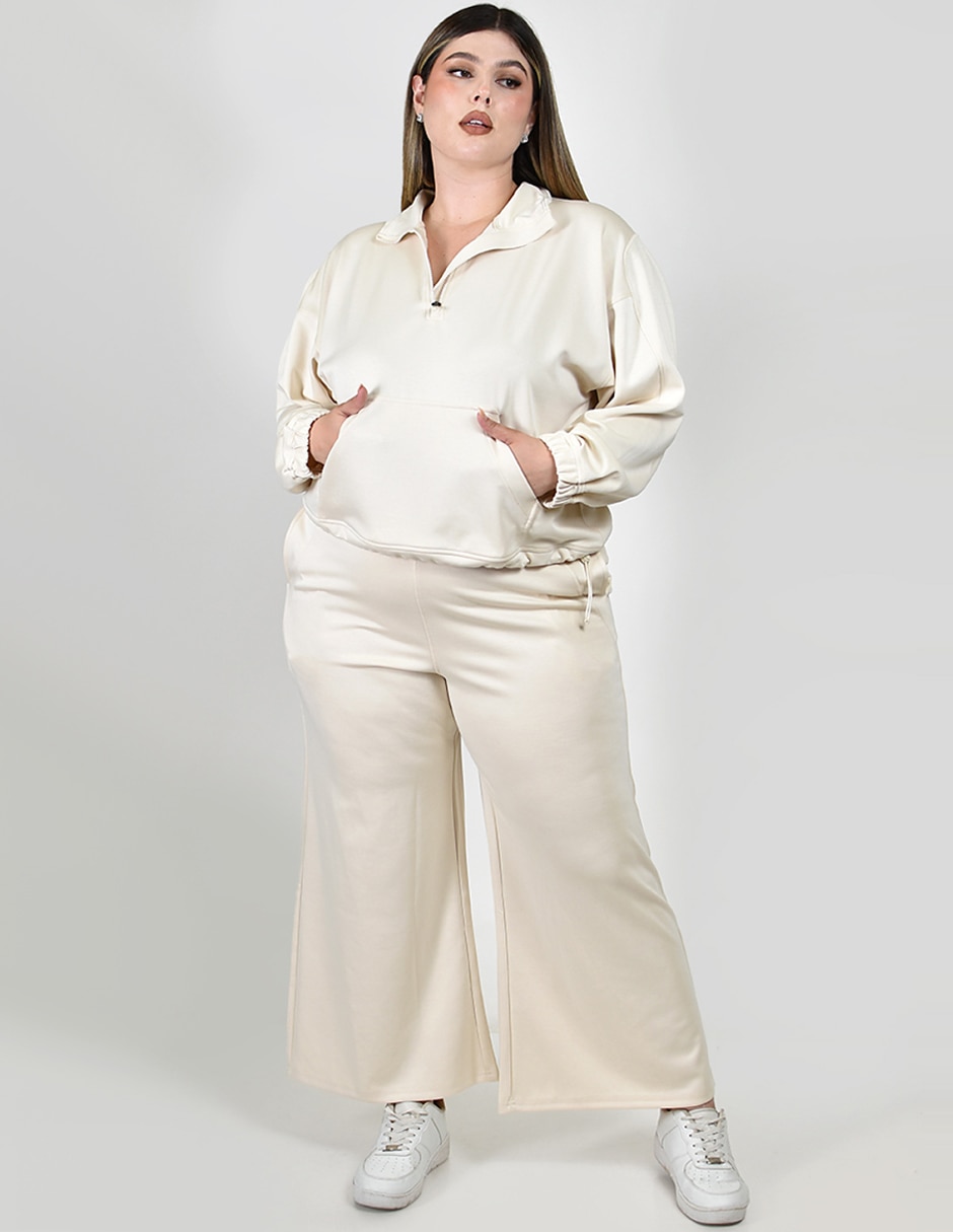 Conjunto deportivo regular con elástico para mujer