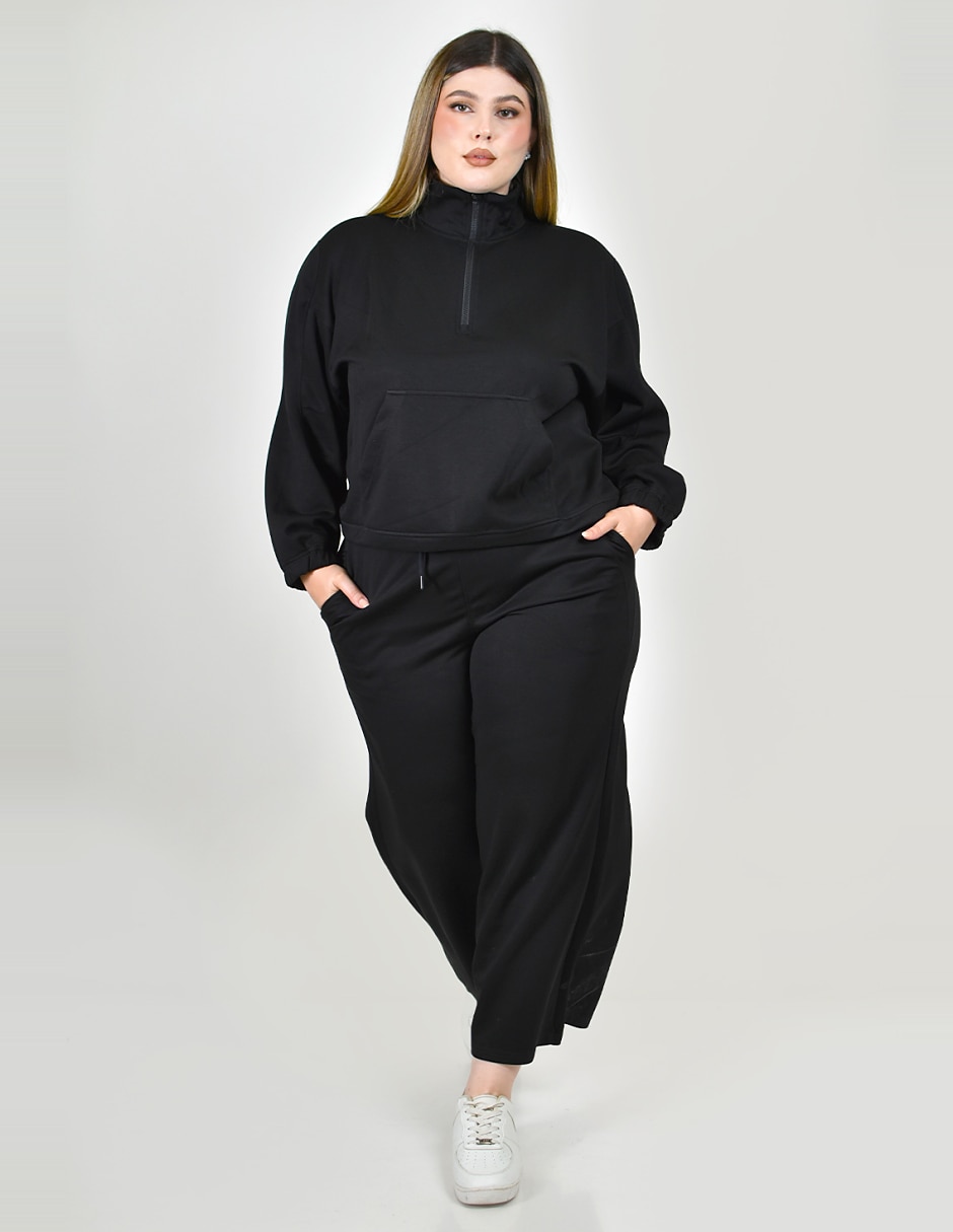 Conjunto deportivo regular con elástico para mujer