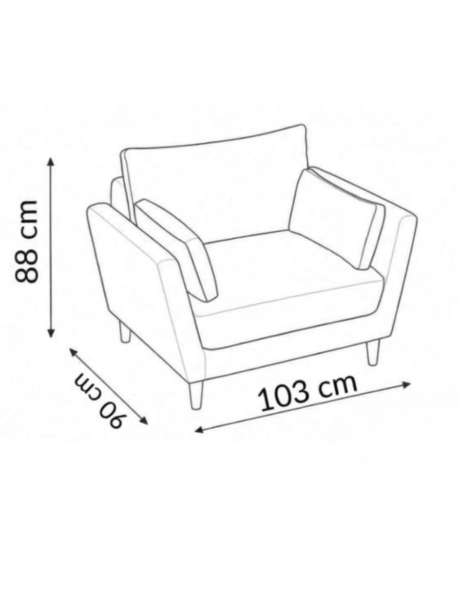 Sillón de madera pino 9