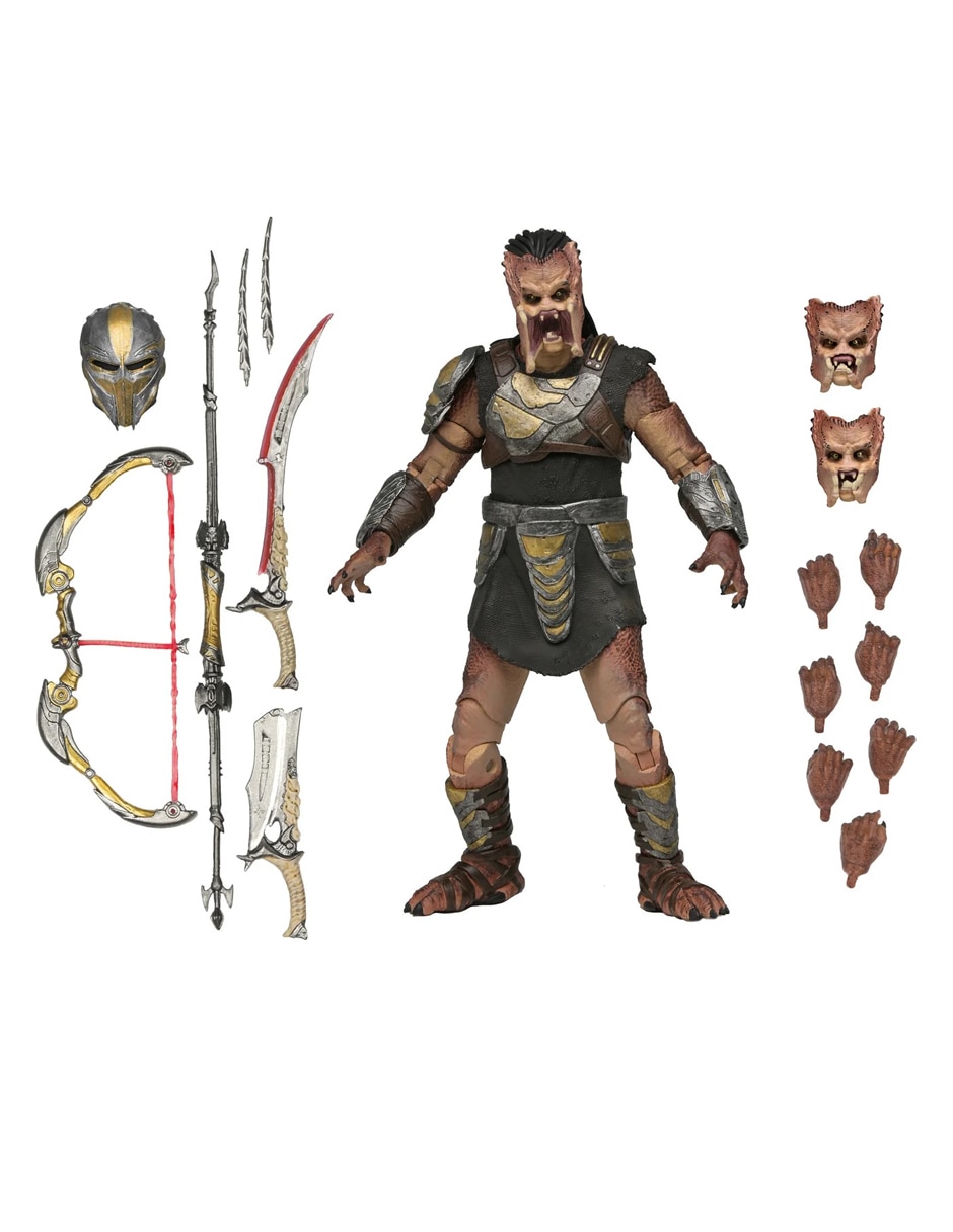 Figura de colección articulada predator badlands ultimate dek (training armor) ultimate