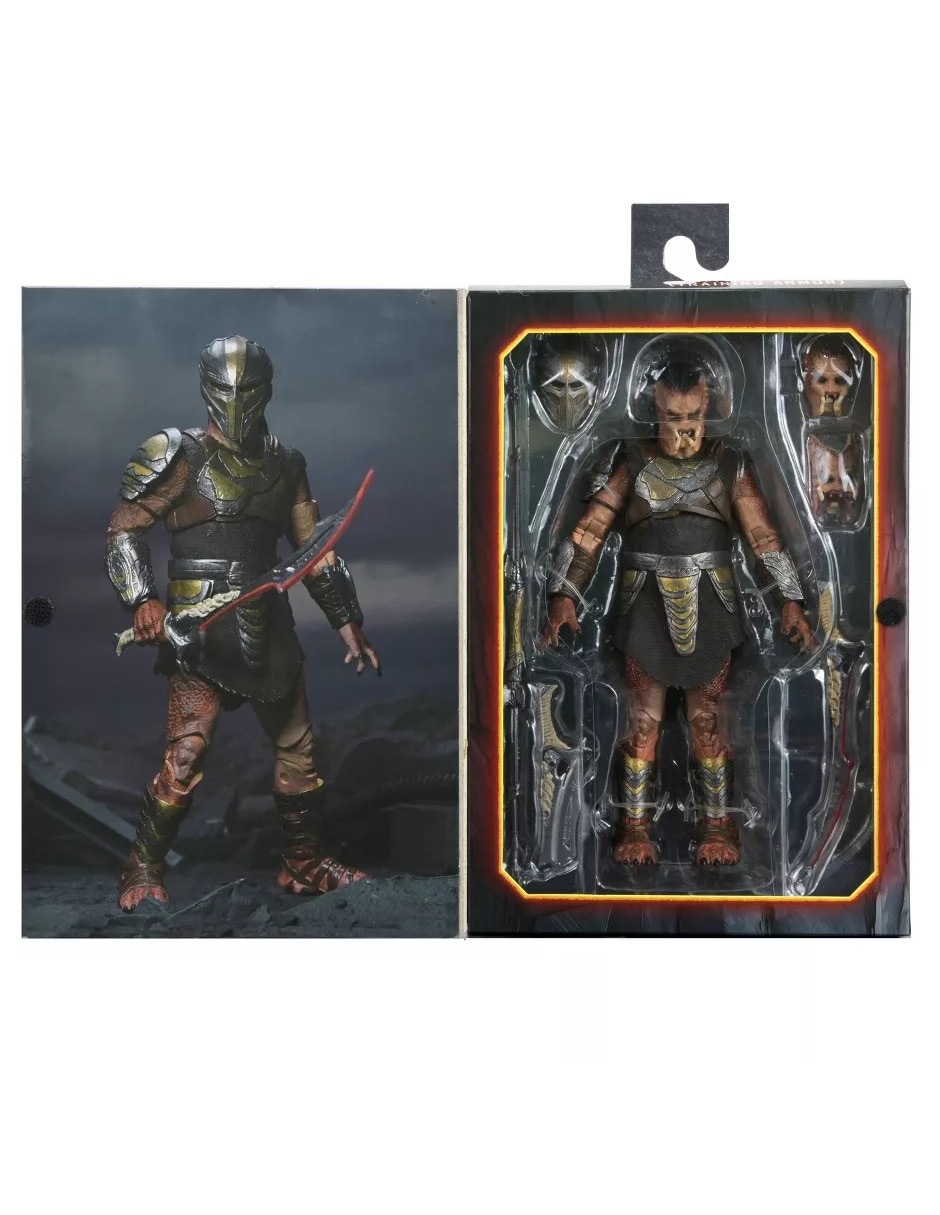 Figura de colección articulada predator badlands ultimate dek (training armor) ultimate