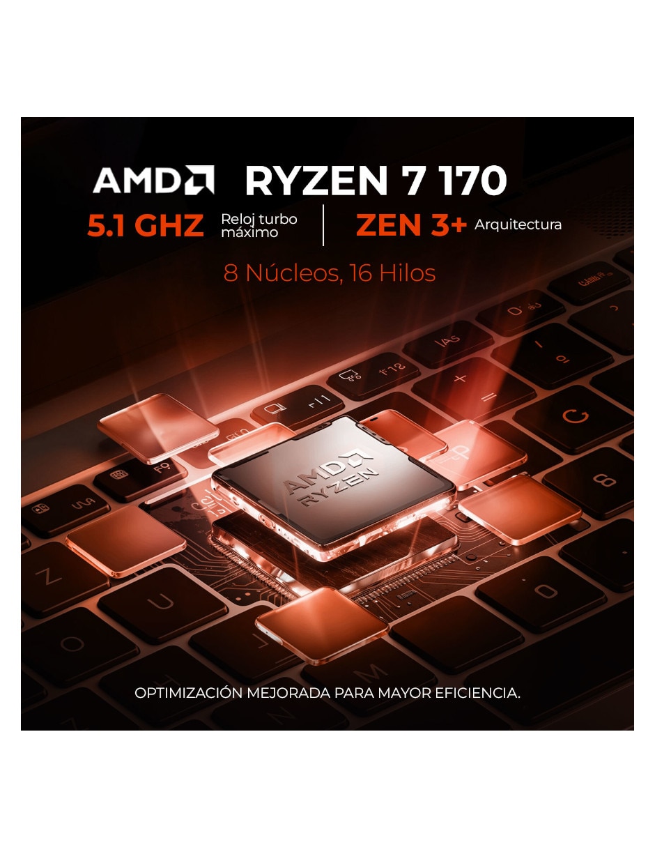 Laptop gamer TUF Gaming A16 16 pulgadas WUXGA AMD Ryzen 7 NVIDIA GeForce RTX 4060 16 GB RAM 512 GB 5