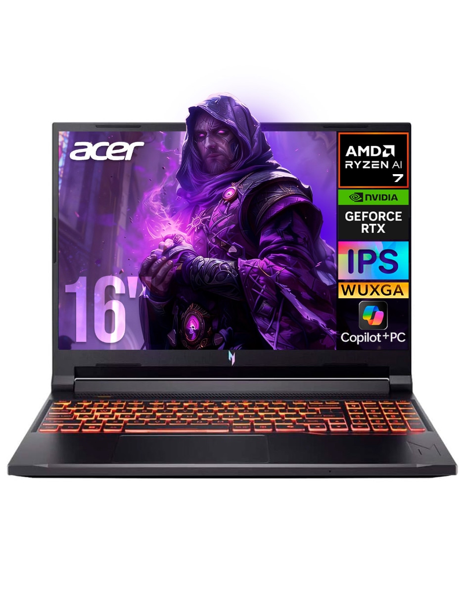 Laptop gamer NH.U25AA.001 16 pulgadas WUXGA AMD Ryzen AI 9 NVIDIA GeForce RTX 5060 16 GB RAM 1 TB SSD Laptop gamer NH.U25AA.001 16 pulgadas WUXGA AMD Ryzen AI 9 NVIDIA GeForce RTX 5060 16 GB RAM 1 TB SSD