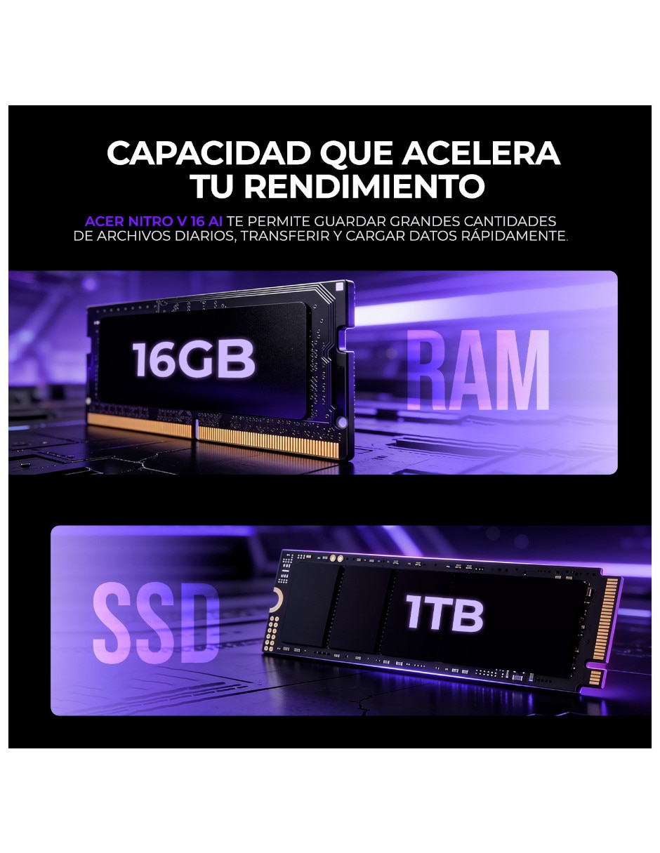 Laptop gamer NH.U25AA.001 16 pulgadas WUXGA AMD Ryzen AI 9 NVIDIA GeForce RTX 5060 16 GB RAM 1 TB SSD 4