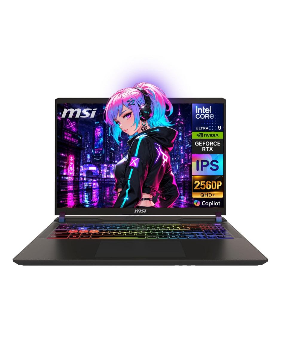Laptop gamer Vector 16 HX AI A2XWIG 16 pulgadas QHD+ Intel core ultra 9 NVIDIA GeForce RTX 5080 16 GB RAM 1 TB SSD