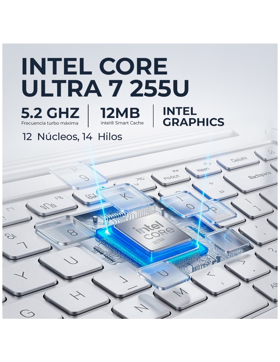 Laptop 17-DG0107DX 17.3 pulgadas Full HD Intel core ultra 7 Integradas 16 GB RAM 512 GB 8