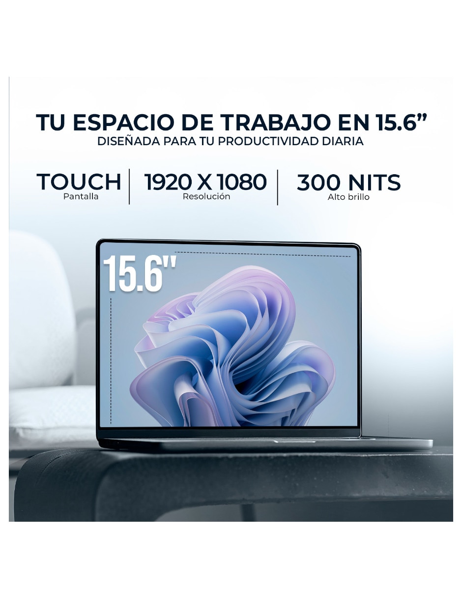 Laptop touch D4JK5UA#ABA 15.6 pulgadas Full HD Intel core ultra 5 Integradas 8 GB RAM 512 GB 3