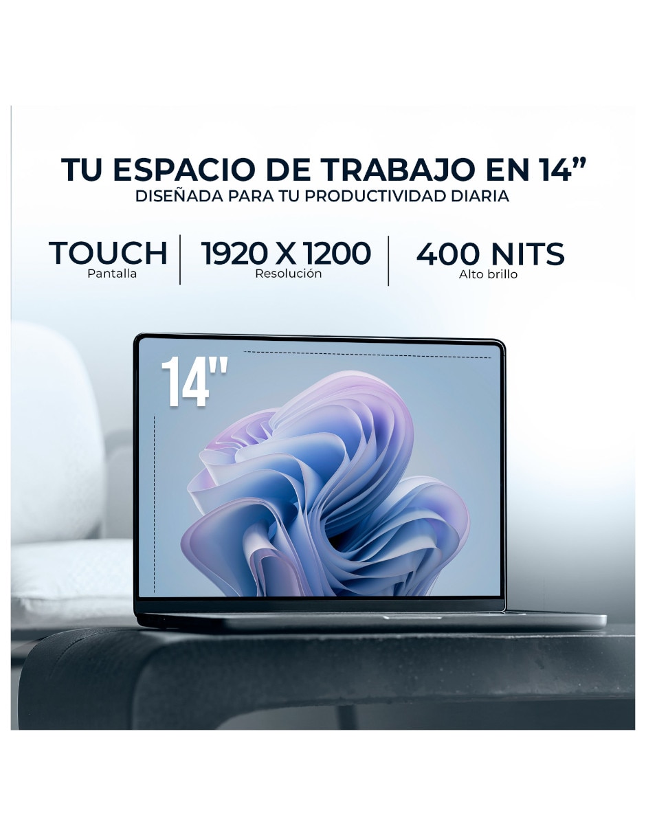 Laptop 2 en 1 touch 14-fm0013dx 14 pulgadas Full HD+ Intel core ultra 5 Integradas 16 GB RAM 512 GB SSD 8