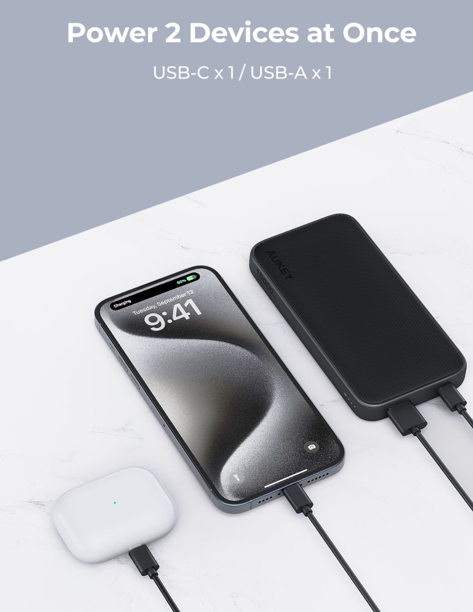 Batería portátil 10000 mah 5
