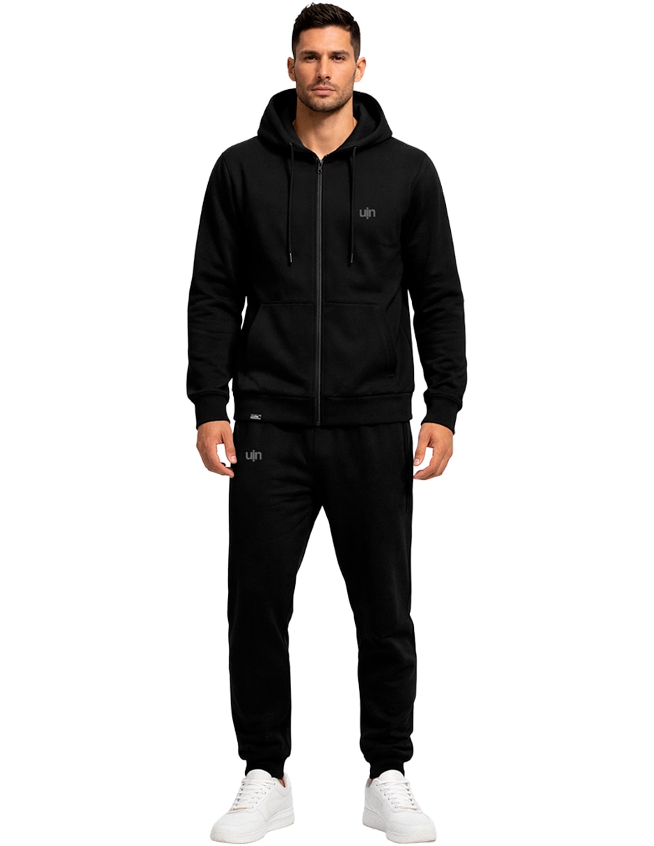 Conjunto deportivo regular con elástico para hombre Conjunto deportivo regular con elástico para hombre