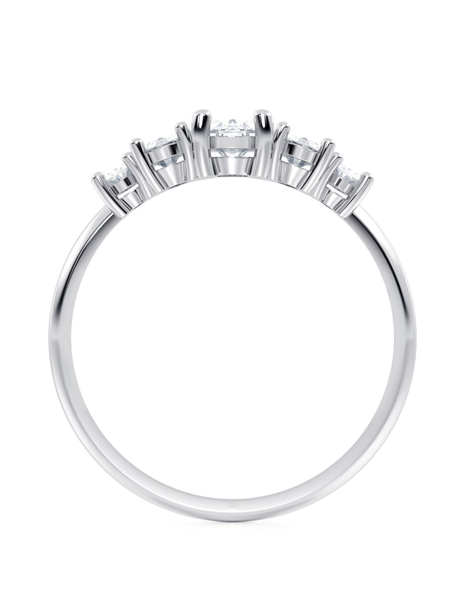 Anillo de compromiso de oro 14 k 3