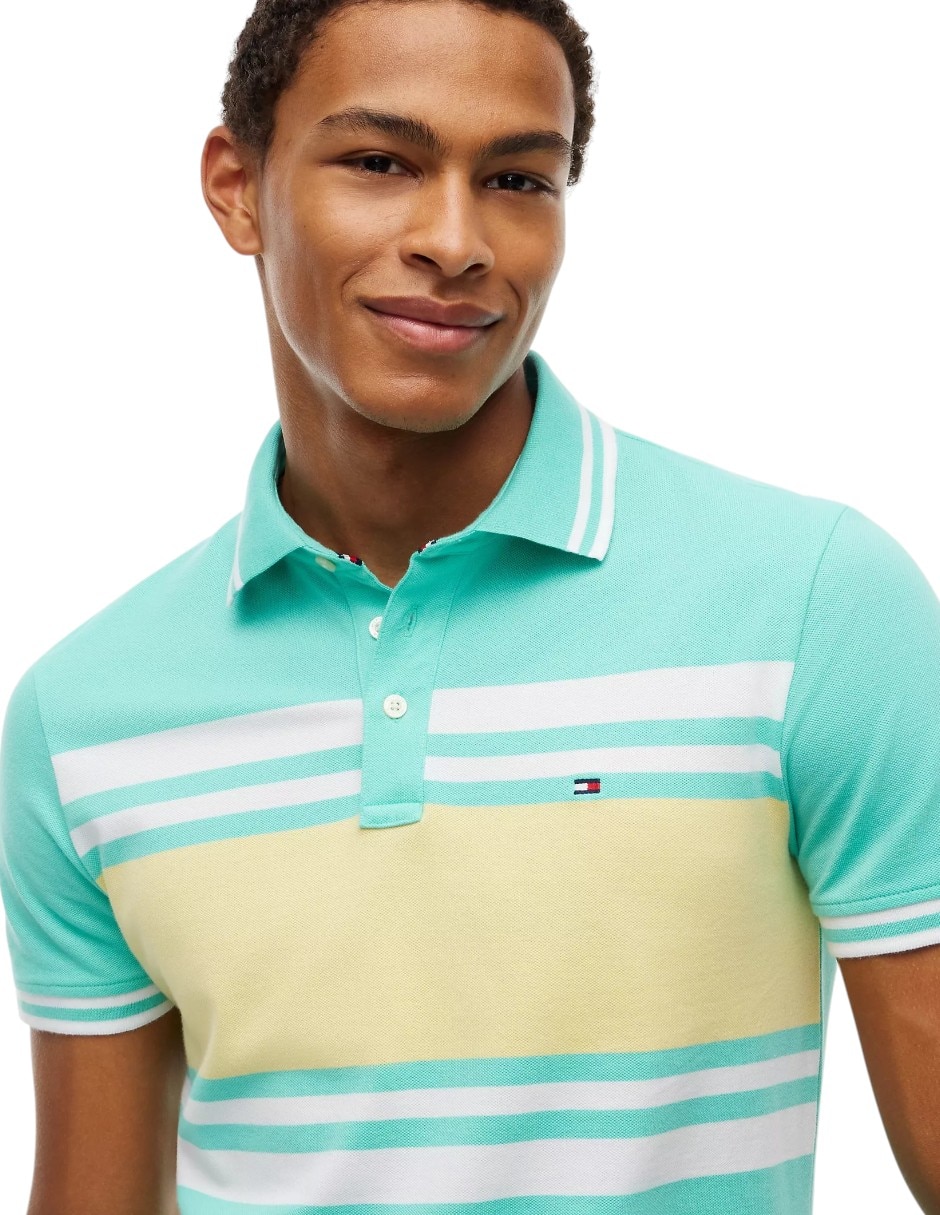 Playera tommy hilfiger cuello polo para hombre 2