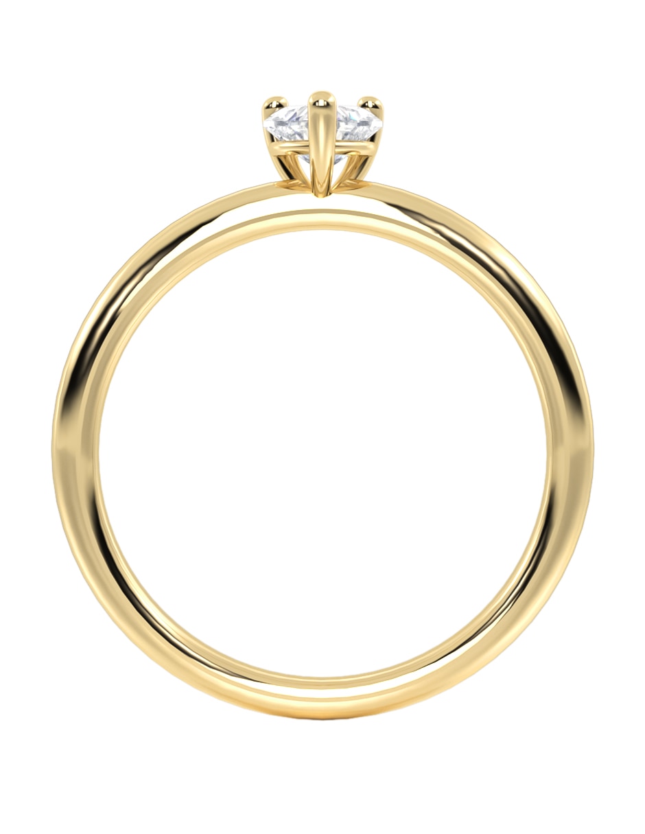 Anillo de compromiso de 10 k zirconia 5