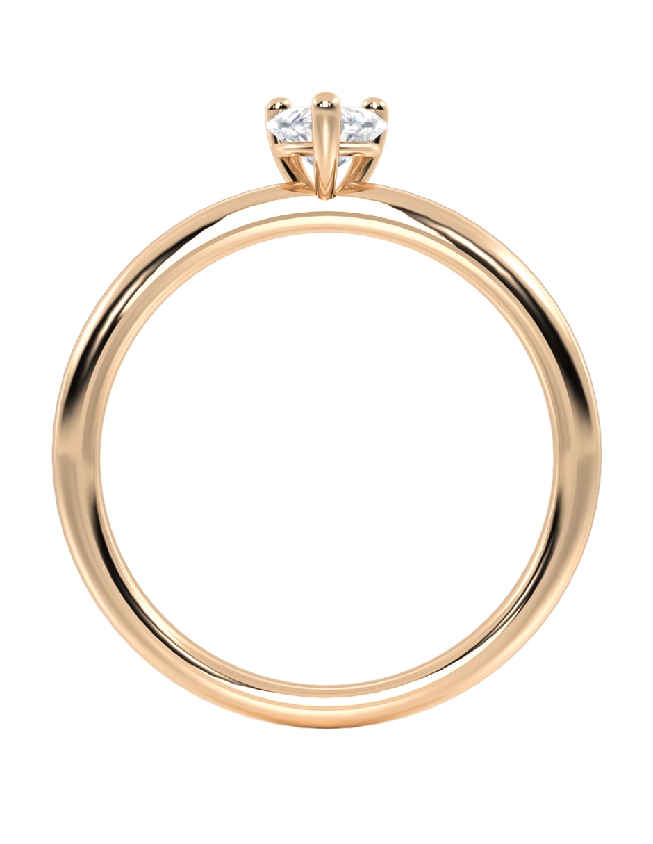 Anillo de compromiso de oro 14 k 3