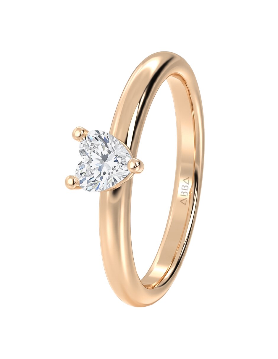 Anillo de compromiso de oro 14 k 4