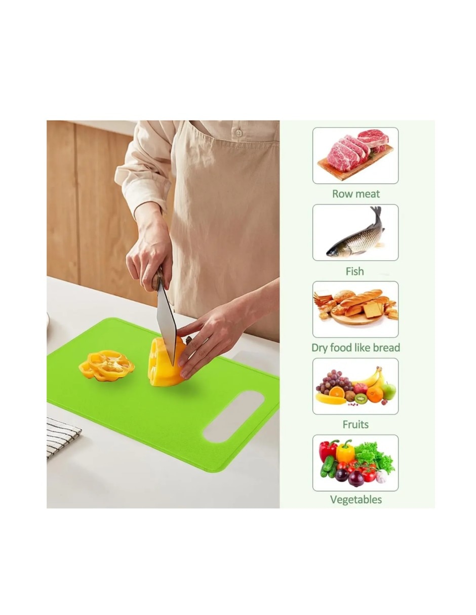 Set tabla para picar de plástico 3