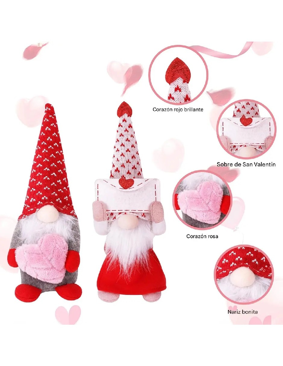 Set figura de tela de gnomo navidad de tela 2