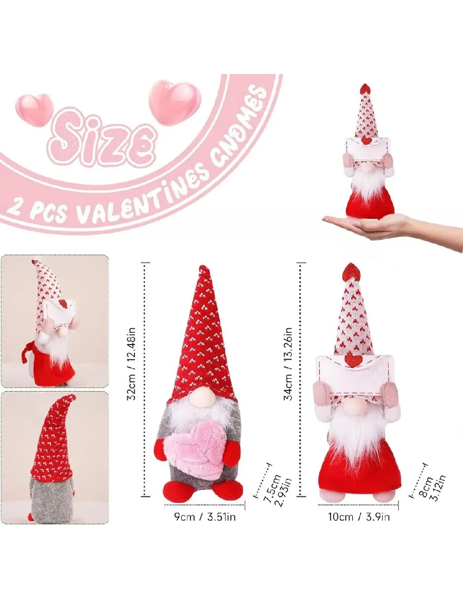 Set figura de tela de gnomo navidad de tela 4