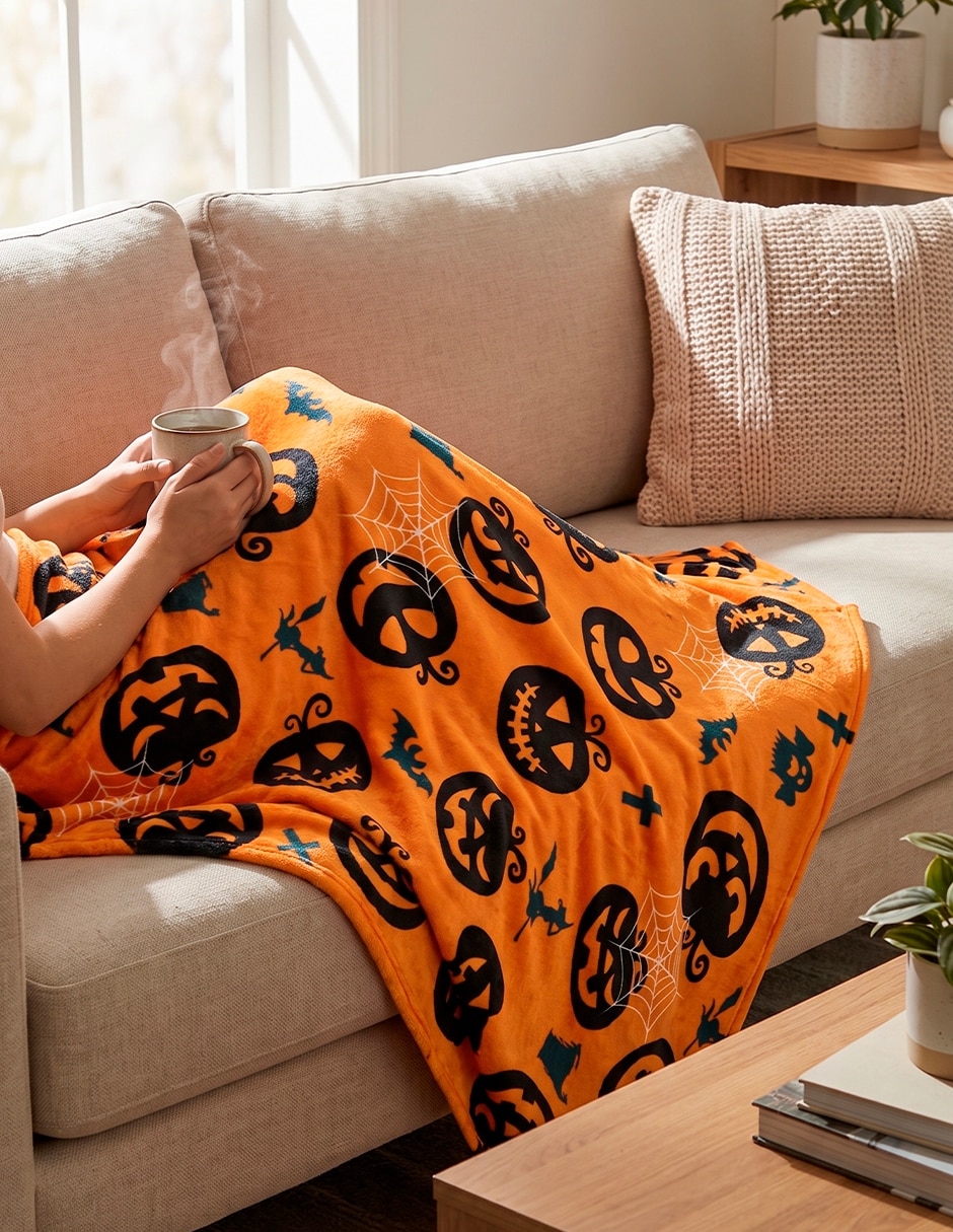 Frazada clásica de tejido suave coprire halloween