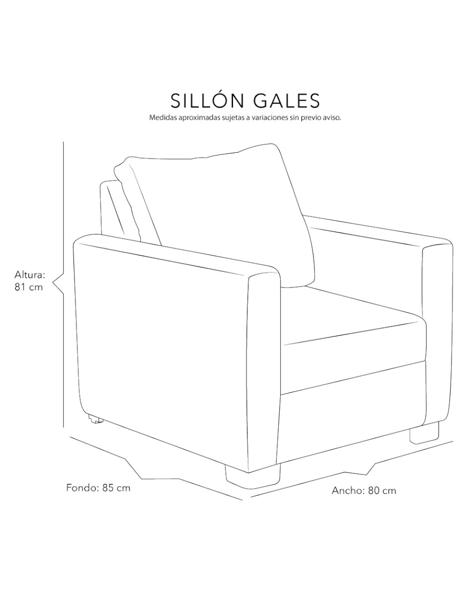 Sillón de madera y tela 5
