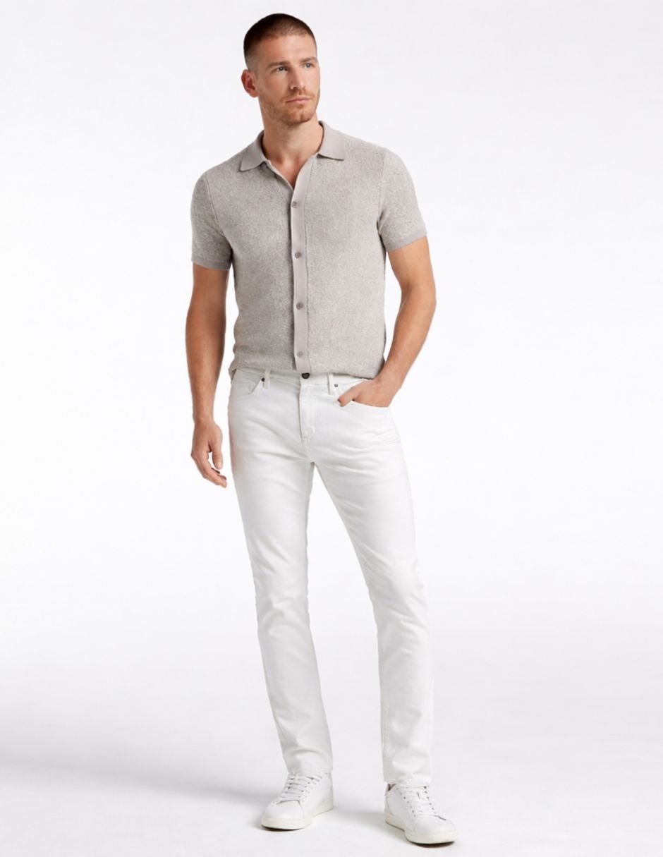 Pantalón casual regular slim de algodón para hombre 2