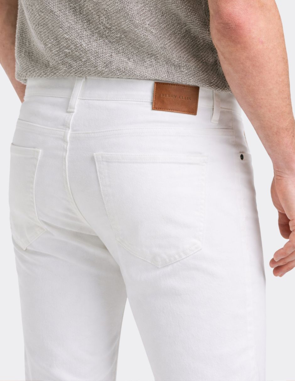 Pantalón casual regular slim de algodón para hombre 3