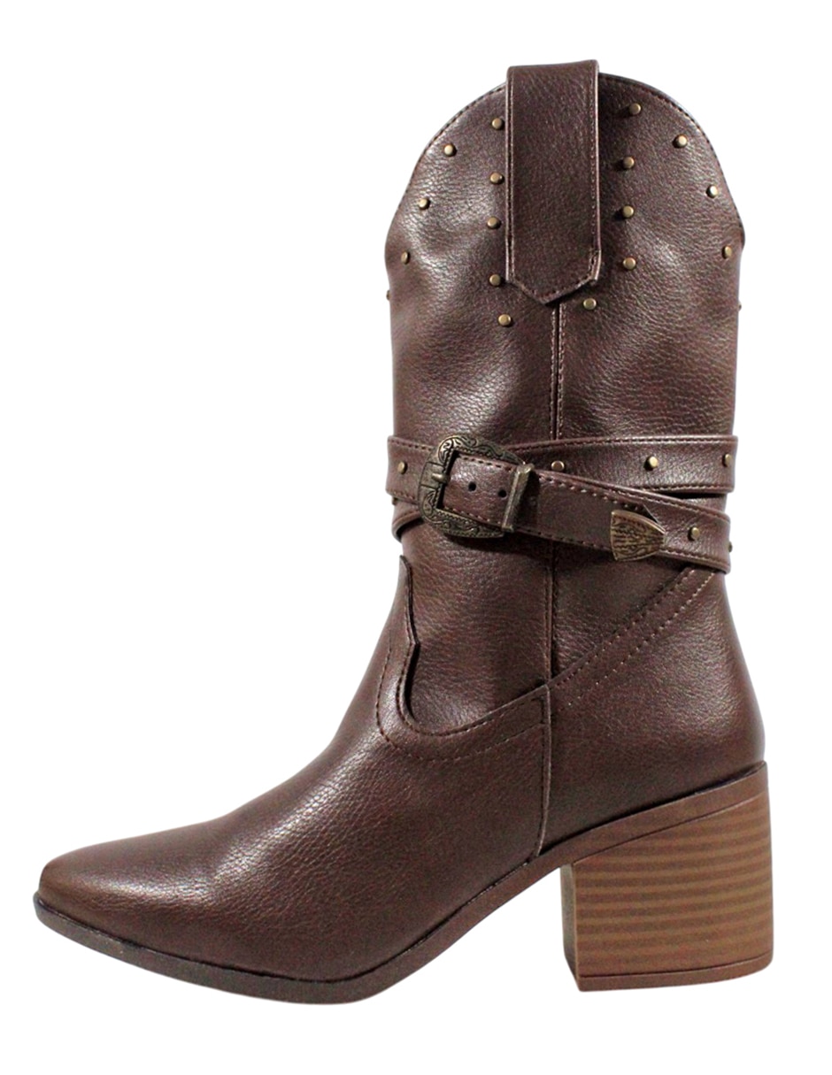 Bota cowboy abajo de la rodilla Western para mujer