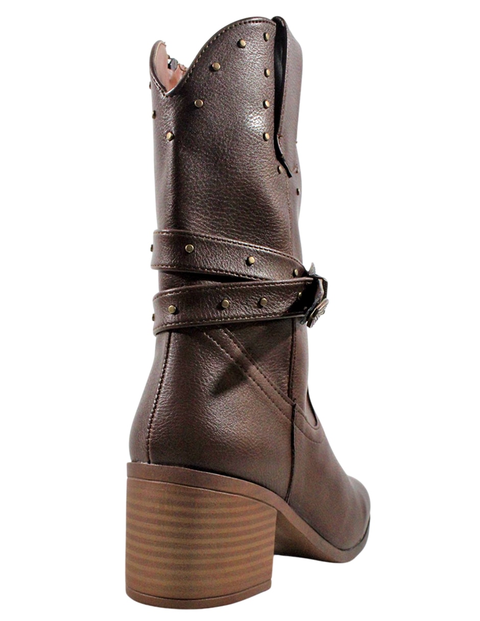 Bota cowboy abajo de la rodilla Western para mujer 3