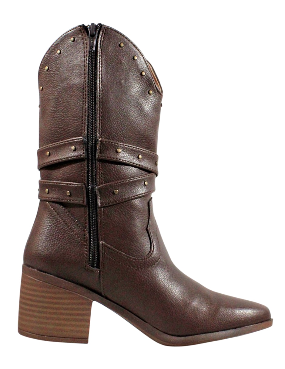 Bota cowboy abajo de la rodilla Western para mujer 6
