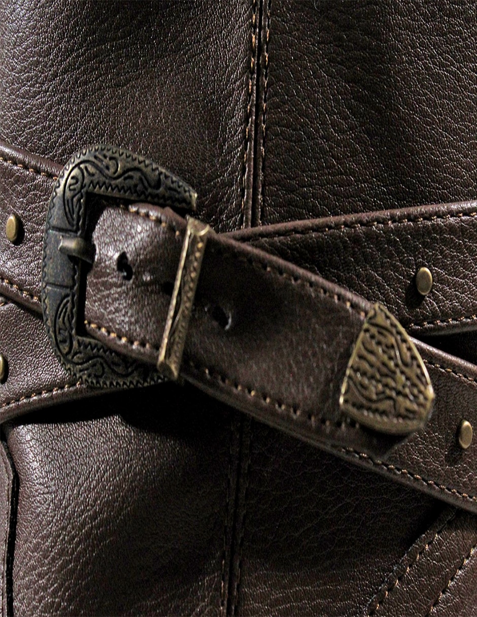 Bota cowboy abajo de la rodilla Western para mujer 7