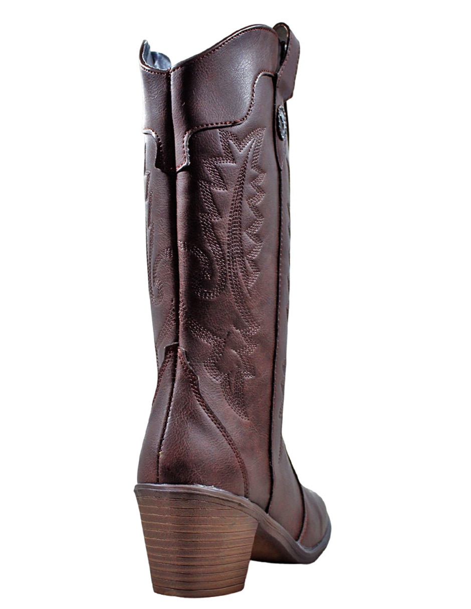 Bota cowboy abajo de la rodilla para mujer 6