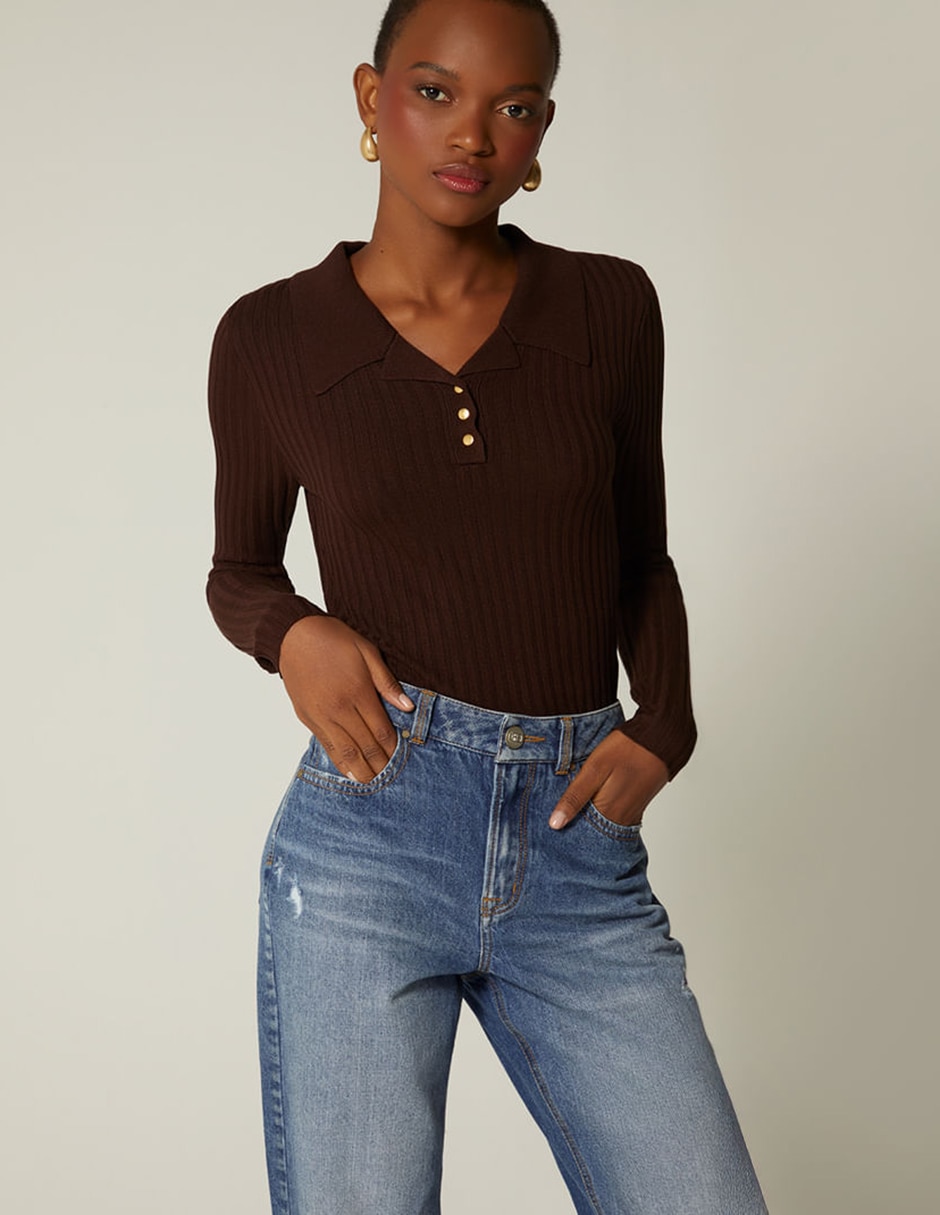 Suéter cuello v para mujer Suéter cuello v para mujer