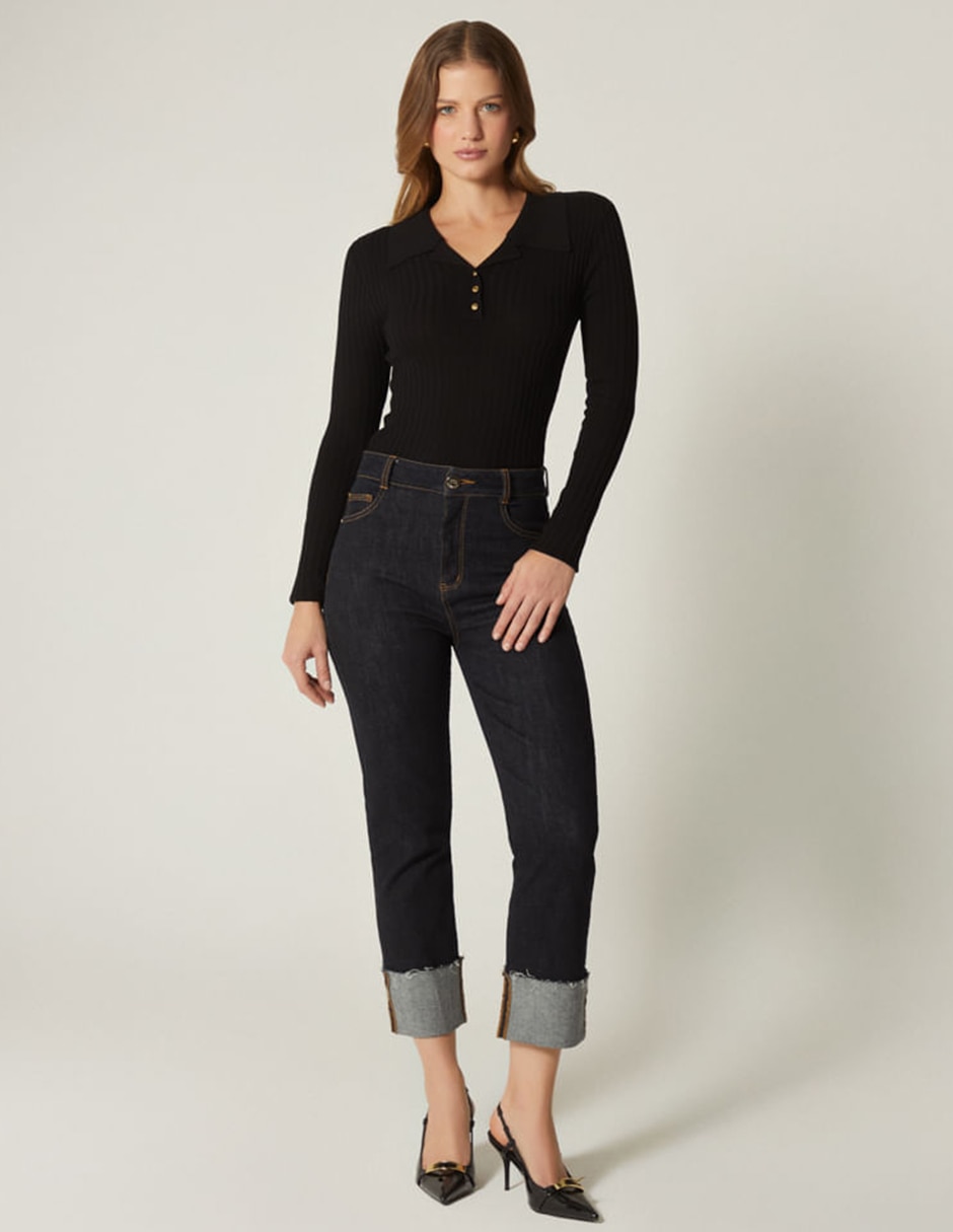 Suéter cuello v para mujer 5