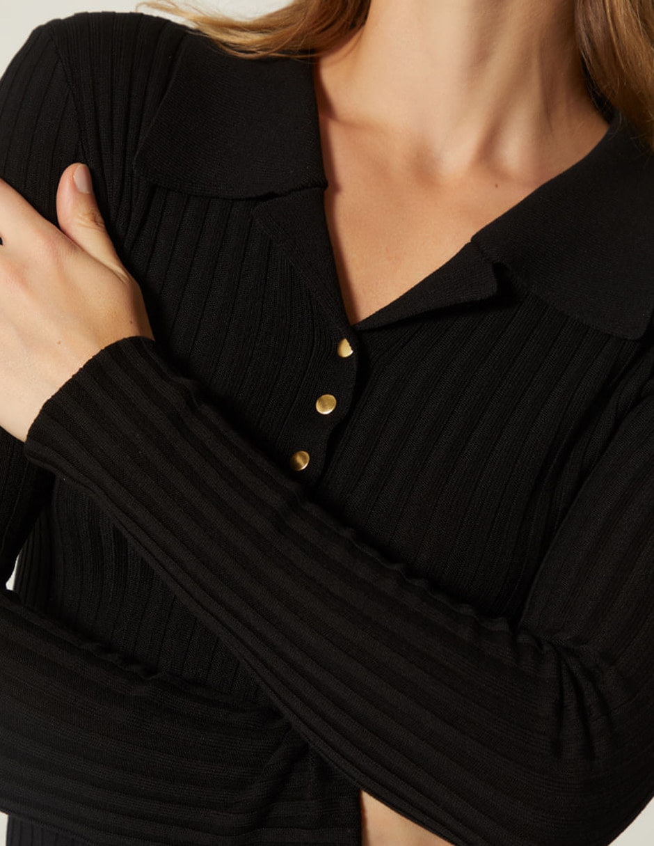 Suéter cuello v para mujer 2