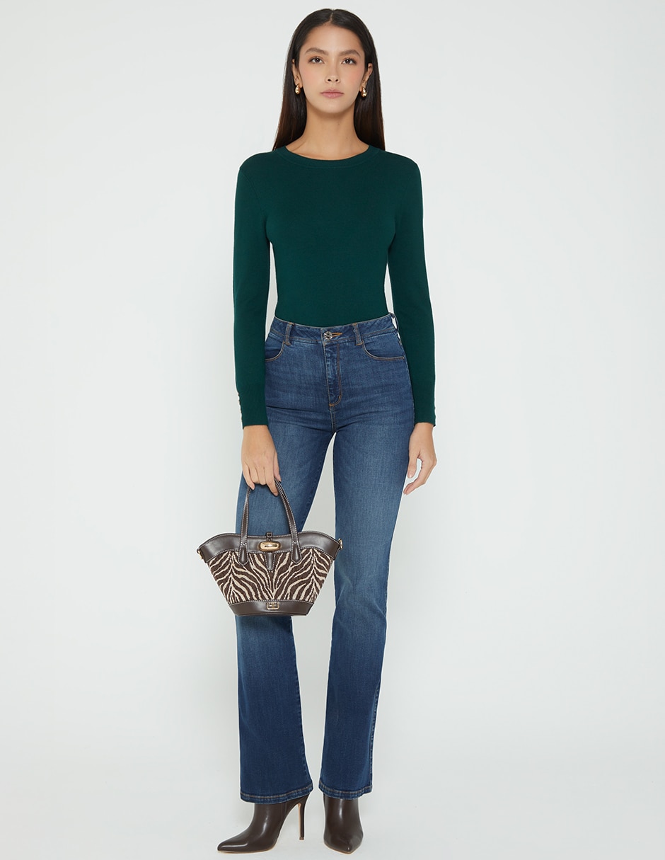 Suéter cuello redondo para mujer 5