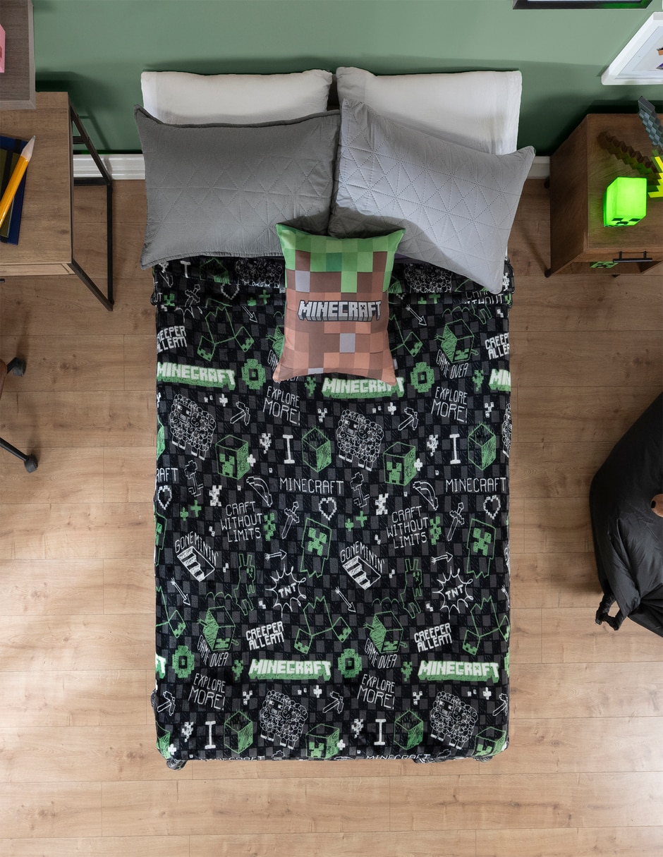 Cobertor minecraft estampado infantil 2