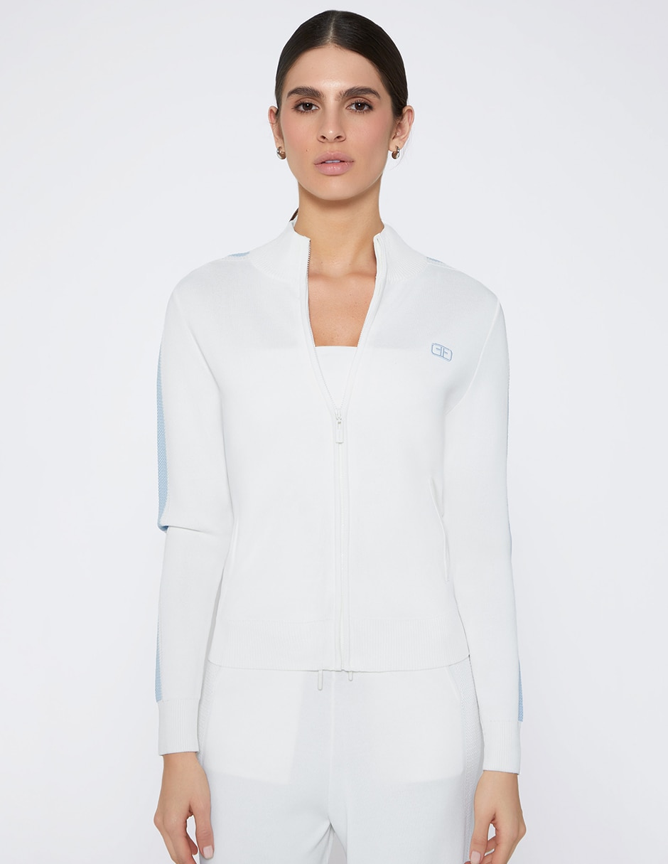 Sudadera con bolsillos deportivo blue para mujer Sudadera con bolsillos deportivo blue para mujer