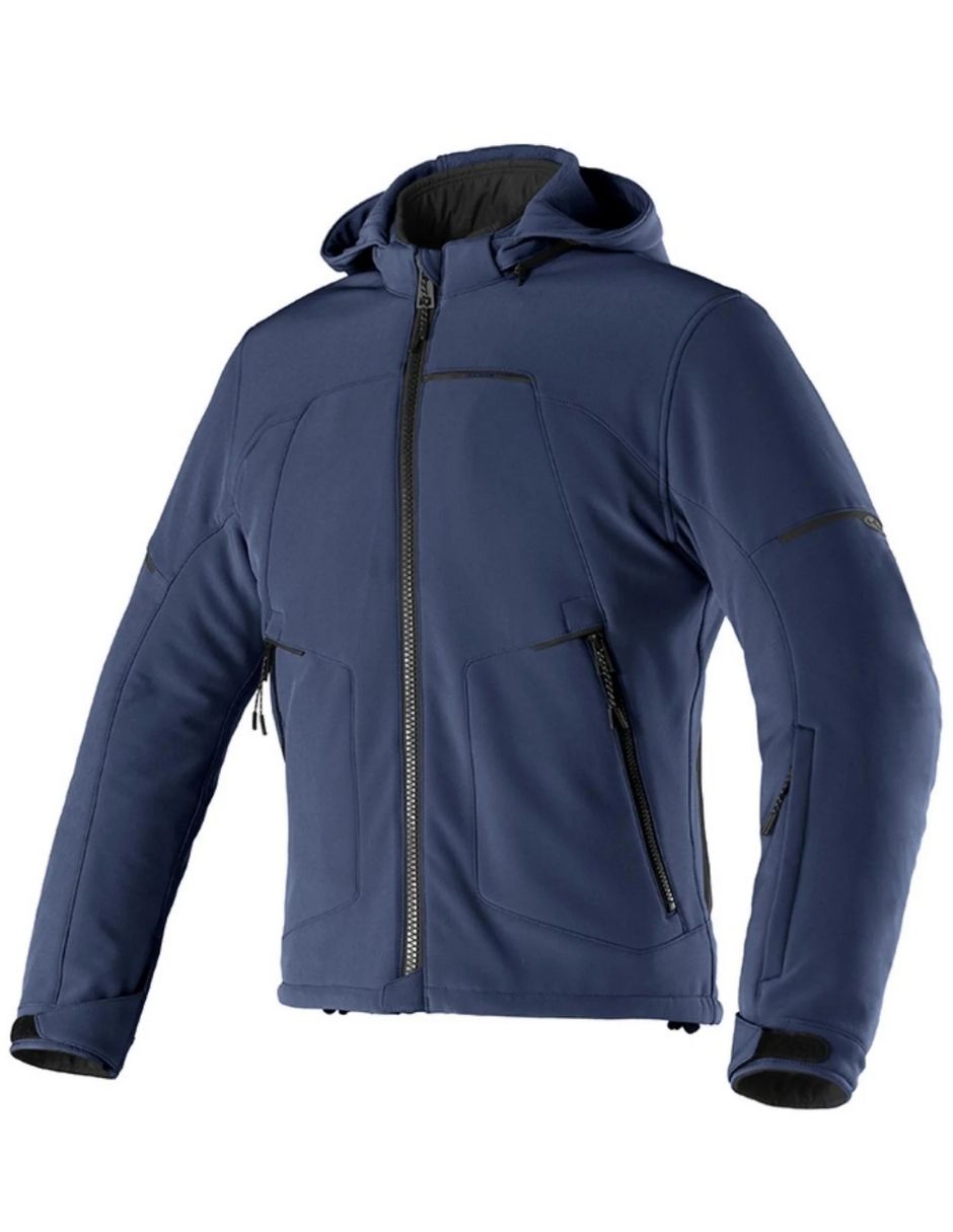 Chamarra para motociclista impermeable con bolsillos para hombre