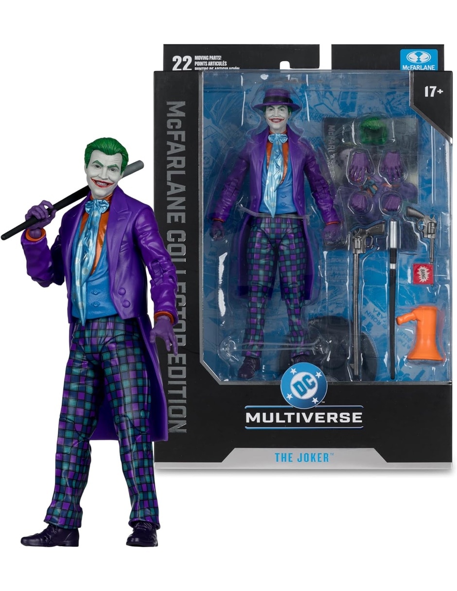 Figura de colección articulada batman returns joker collectors mcfarlane 3