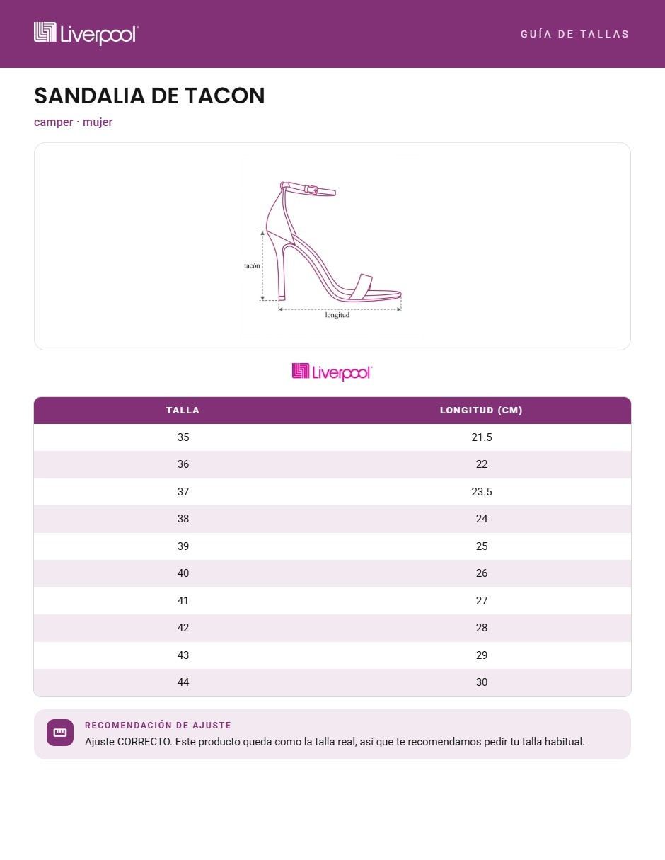 Sandalia para mujer