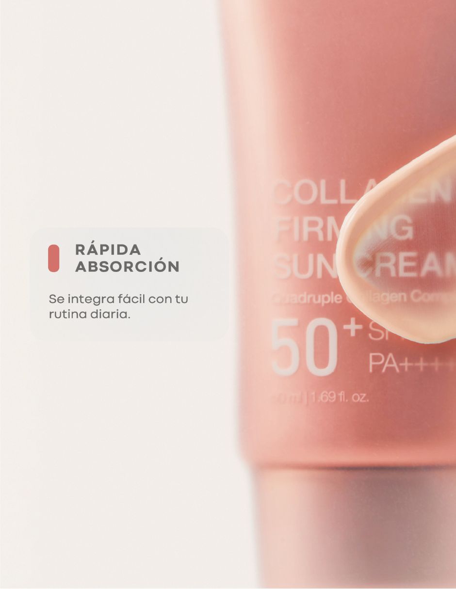 Protector solar FPS 50+ Protector Solar Facial Reafirmante con Colágeno SPF50+ PA++++ 50 ml 4