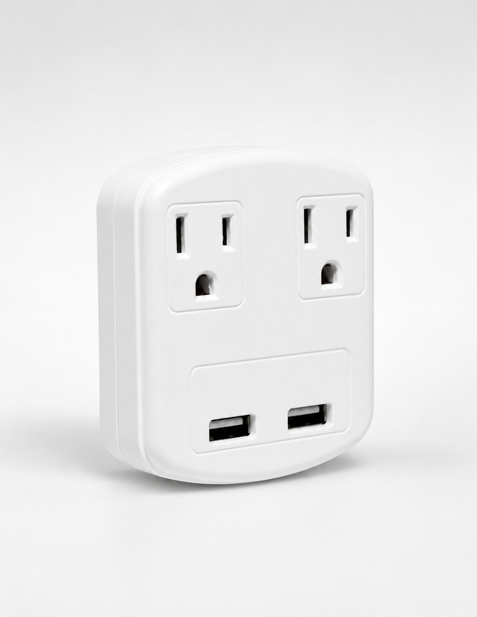 Multicontacto SX-1512 de 2 salidas y 2 puertos USB Multicontacto SX-1512 de 2 salidas y 2 puertos USB