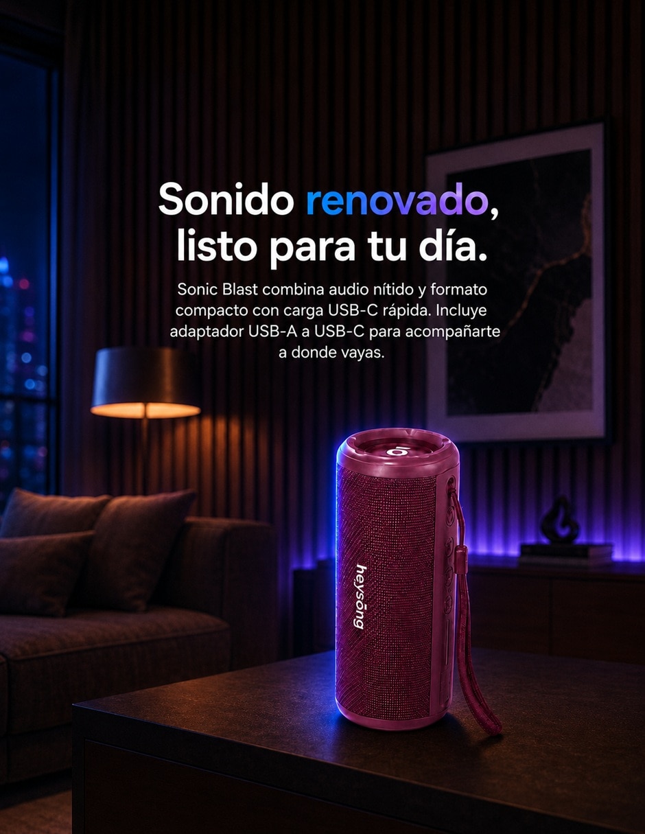 Bocina Sonic Blast Bluetooth 6