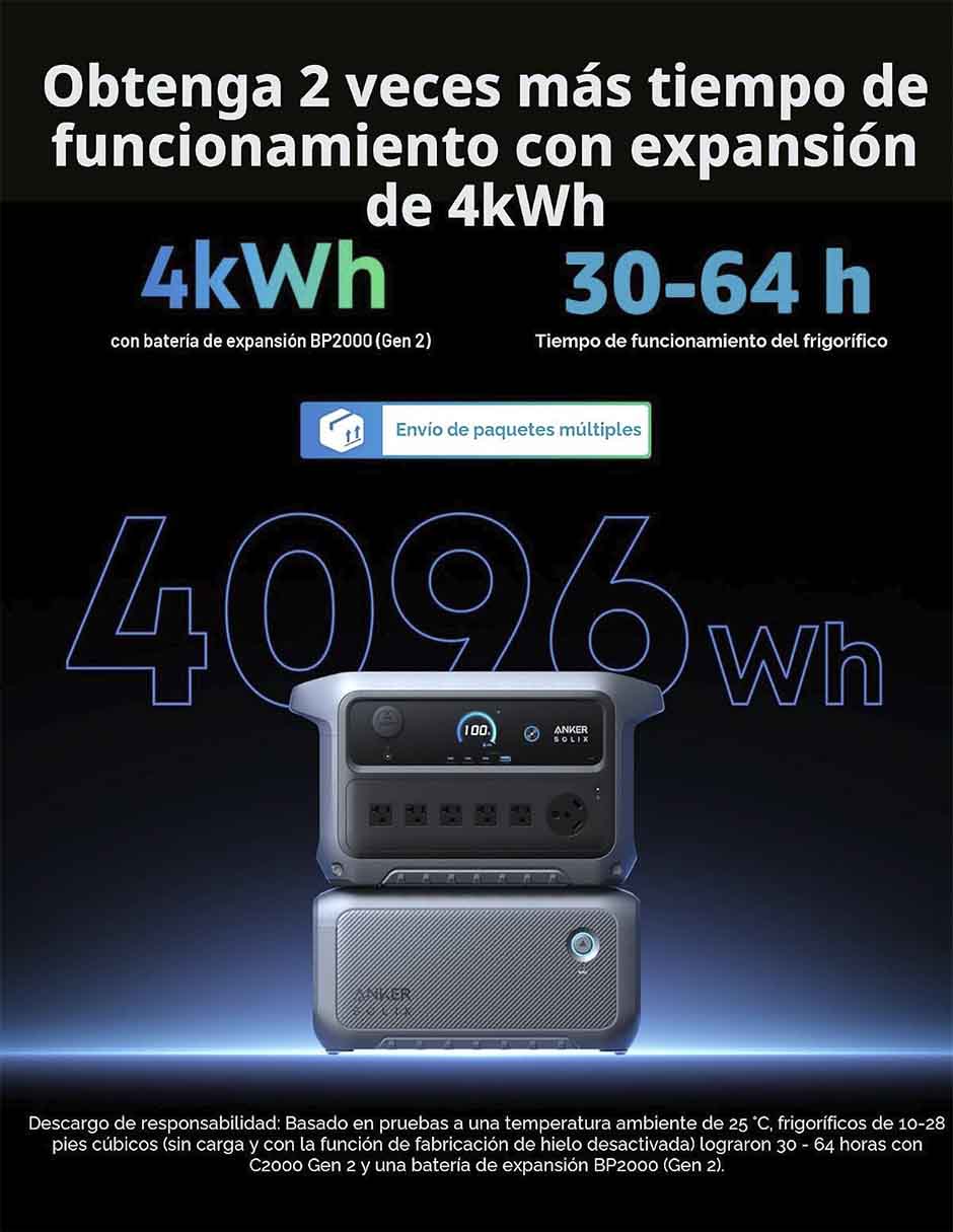 Batería portátil 2000 mAh