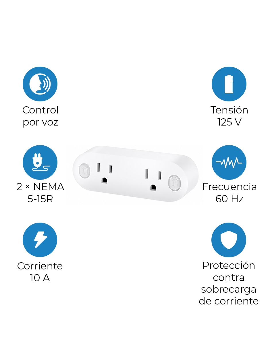 Multicontacto smart de 2 contactos 3