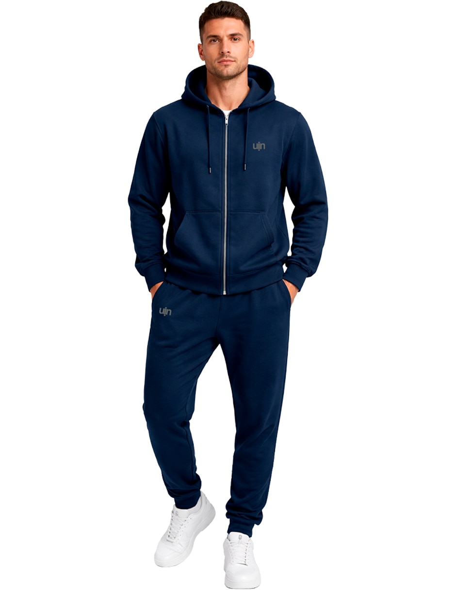 Conjunto deportivo regular con elástico para hombre Conjunto deportivo regular con elástico para hombre